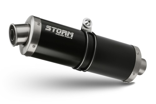 Storm oval auspuff schwarz - storm,